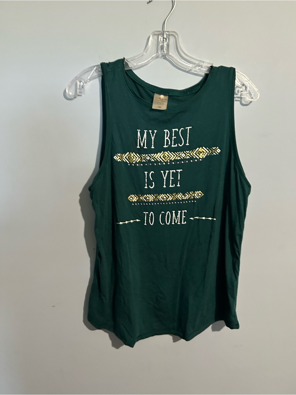 💐 10 for $50 CALIA by Carrie Underwood Forest Green Graphic Muscle Tank